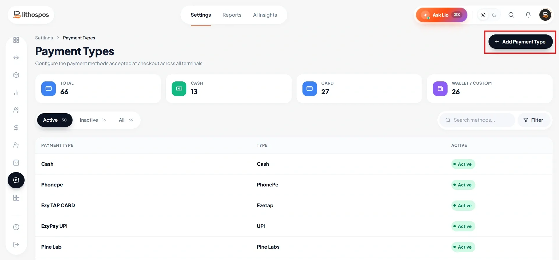 add payment type