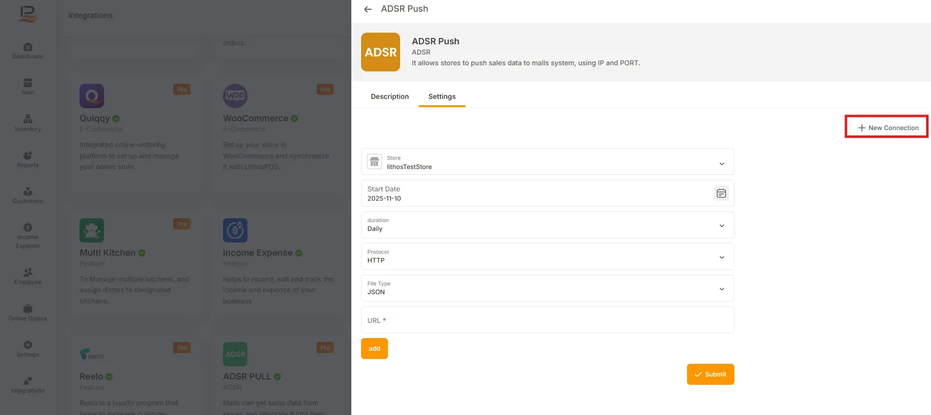 adsr push config