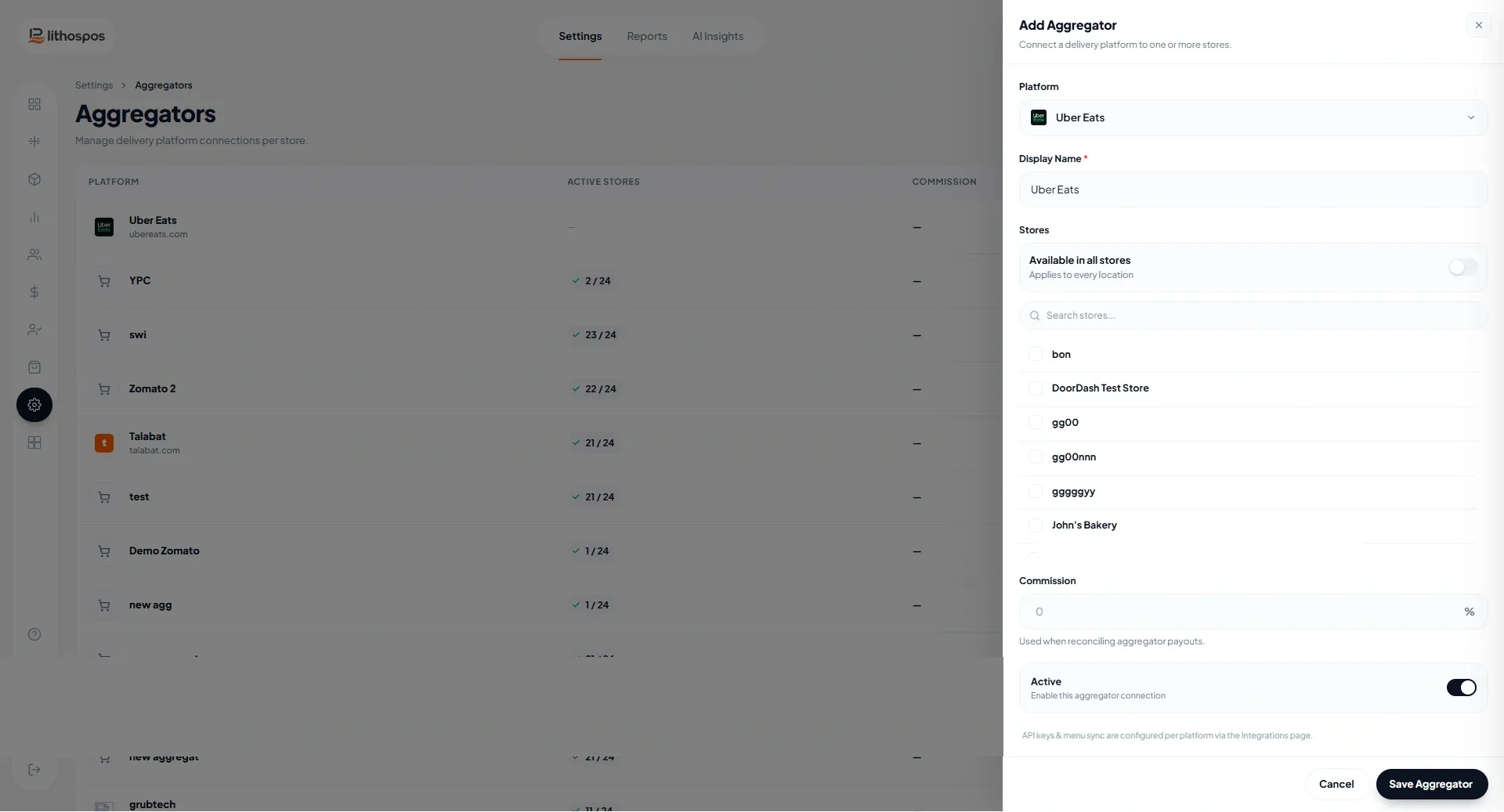 aggregator settings