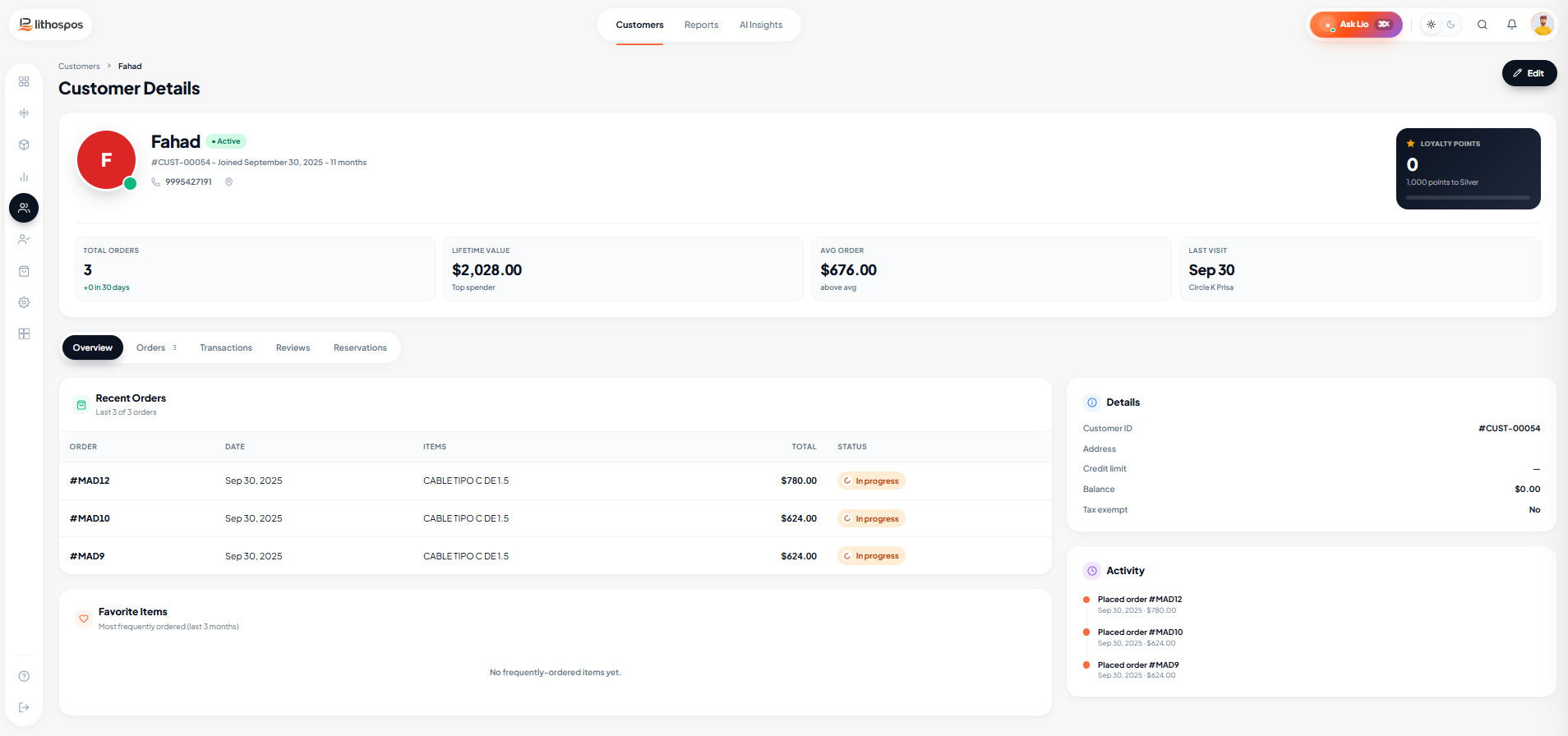 customer data