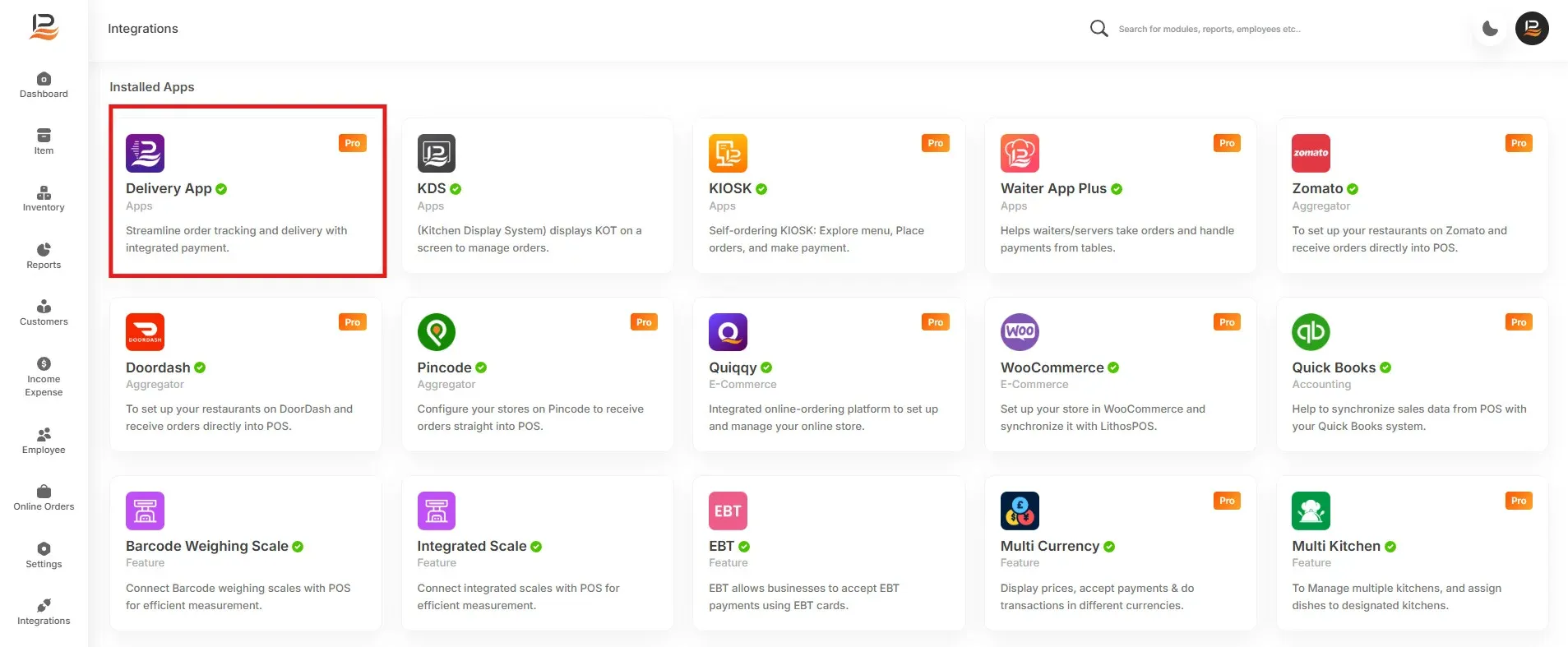 install delivery app