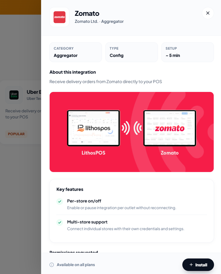zomato install