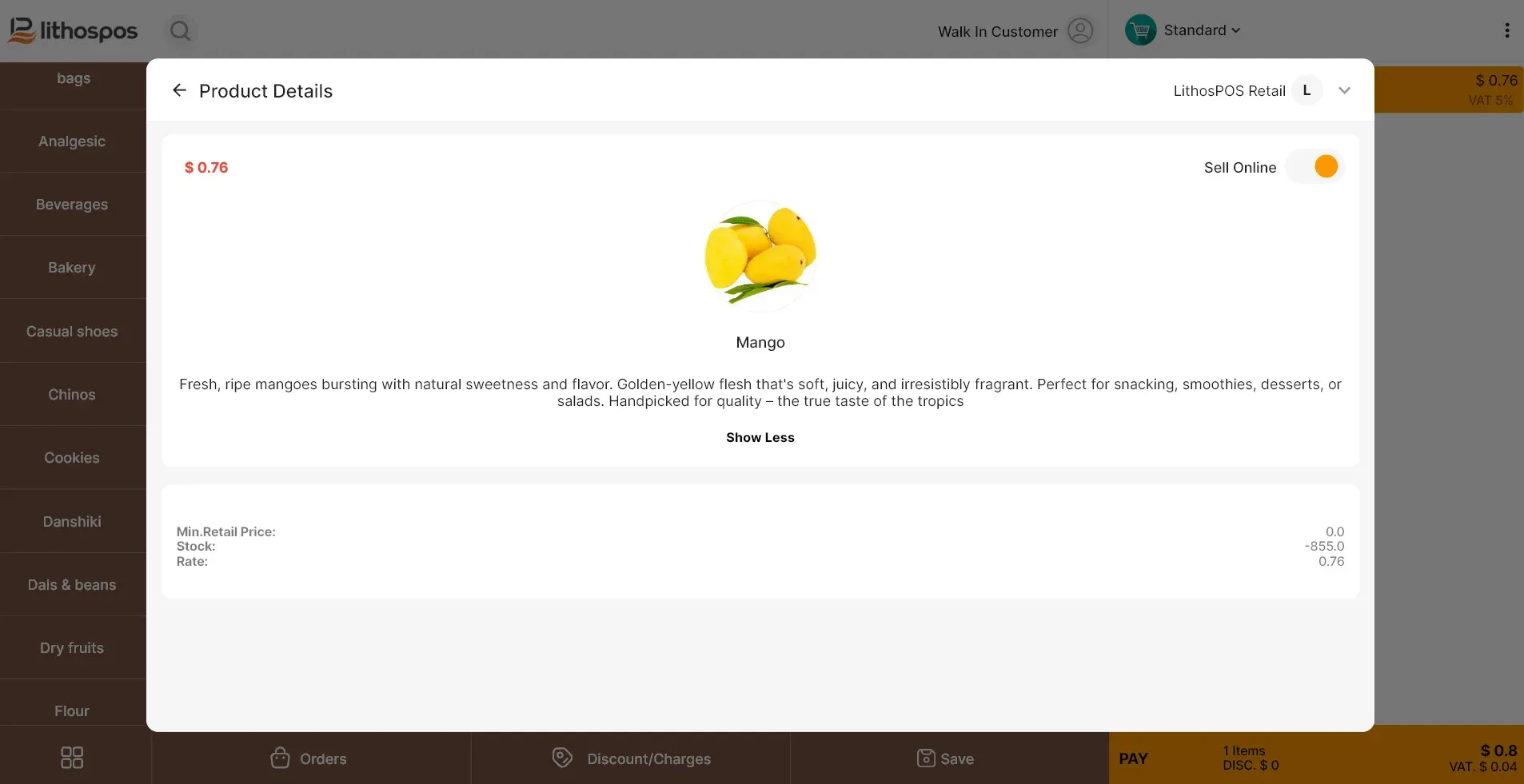 product details