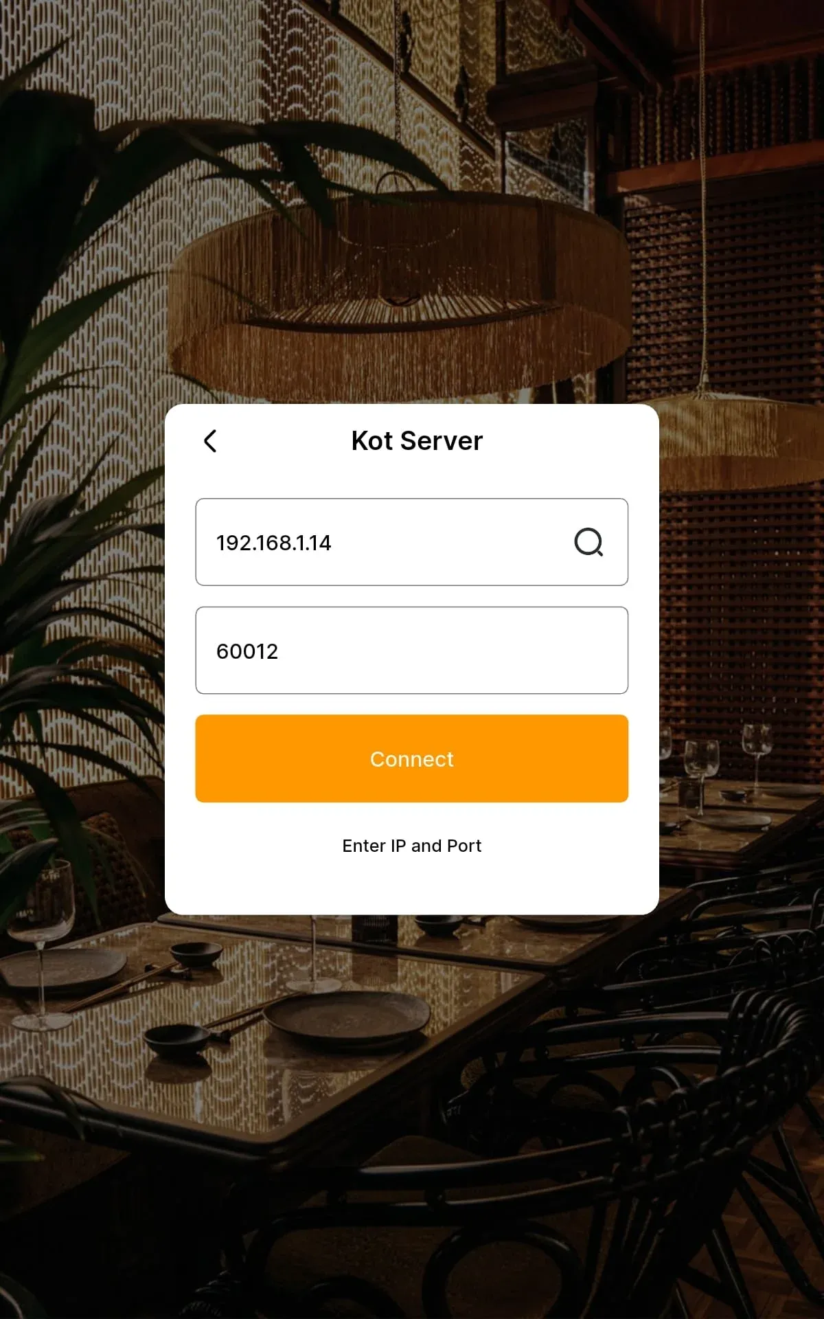 connection setting