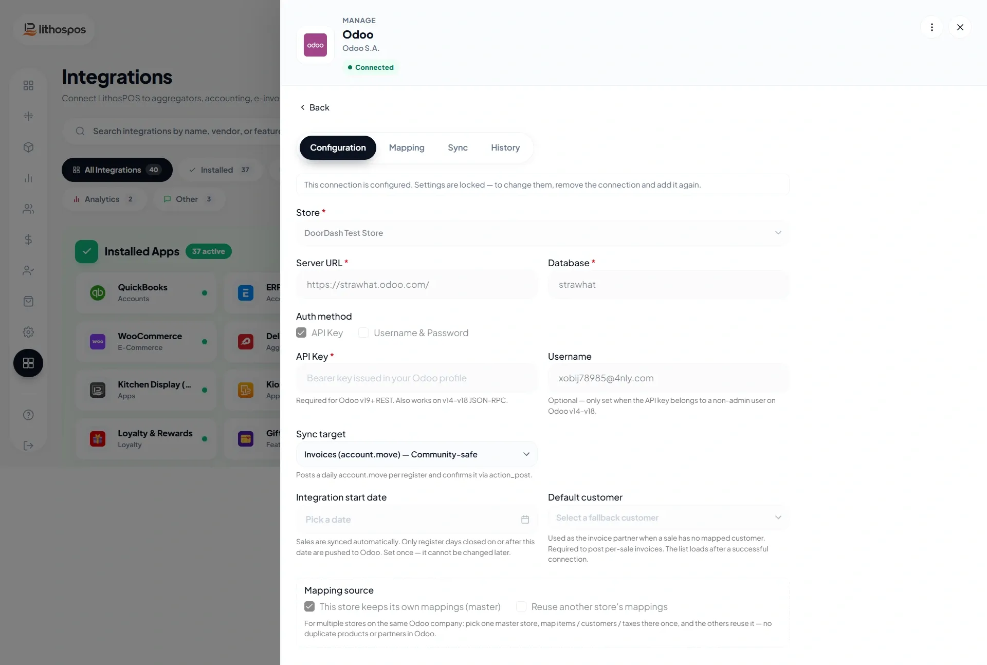 odoo  connect