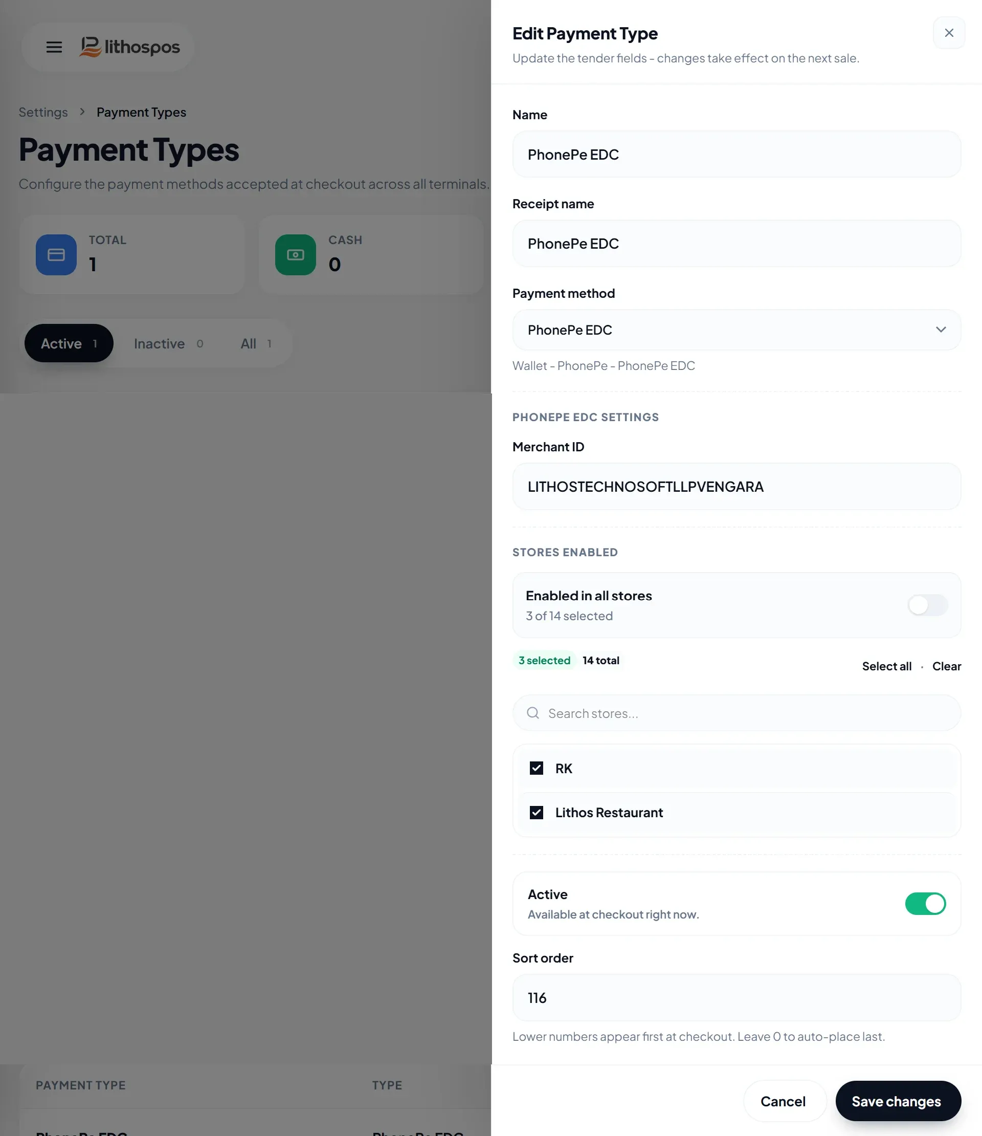 edc payment type