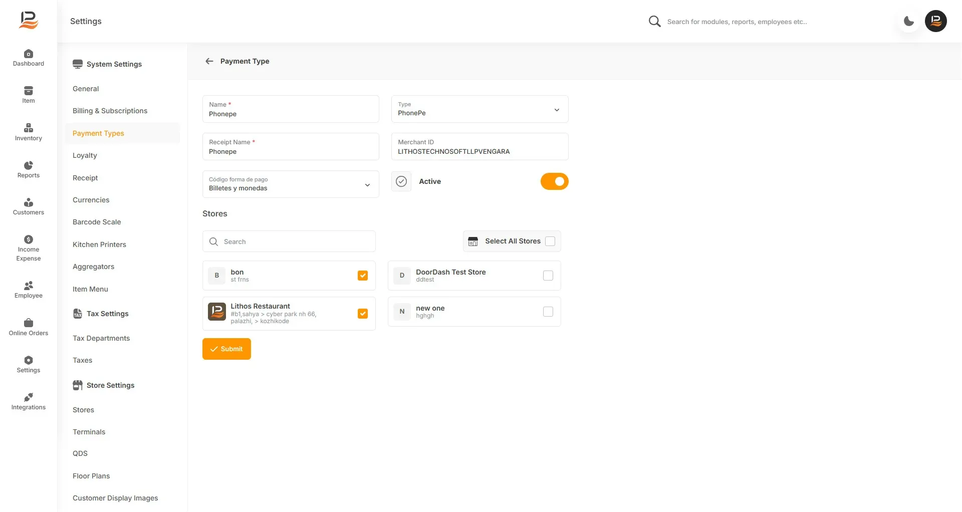 add new payment