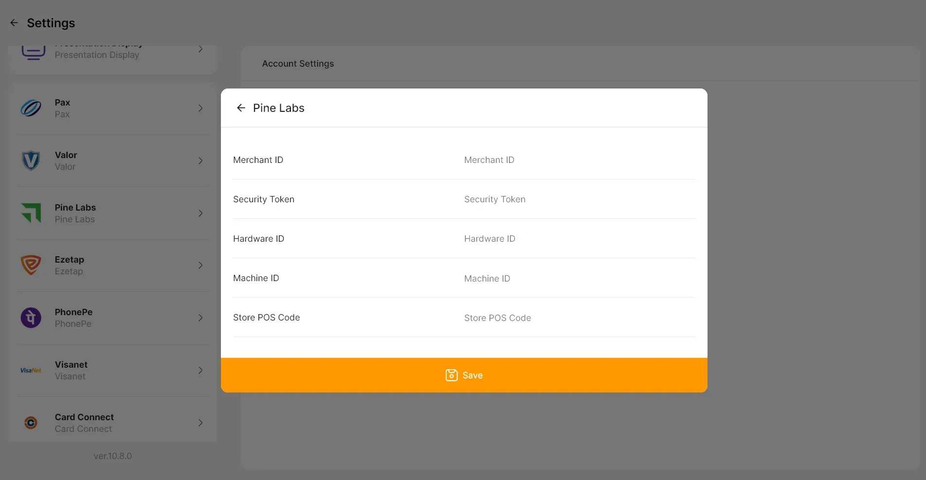 pine labs form data