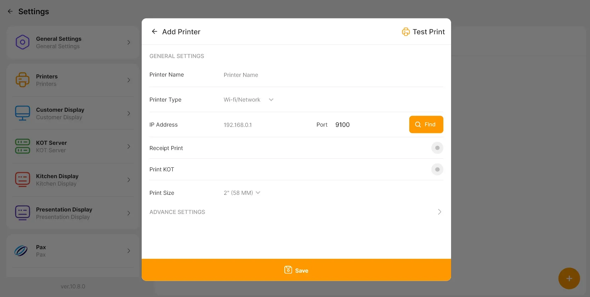 printer config