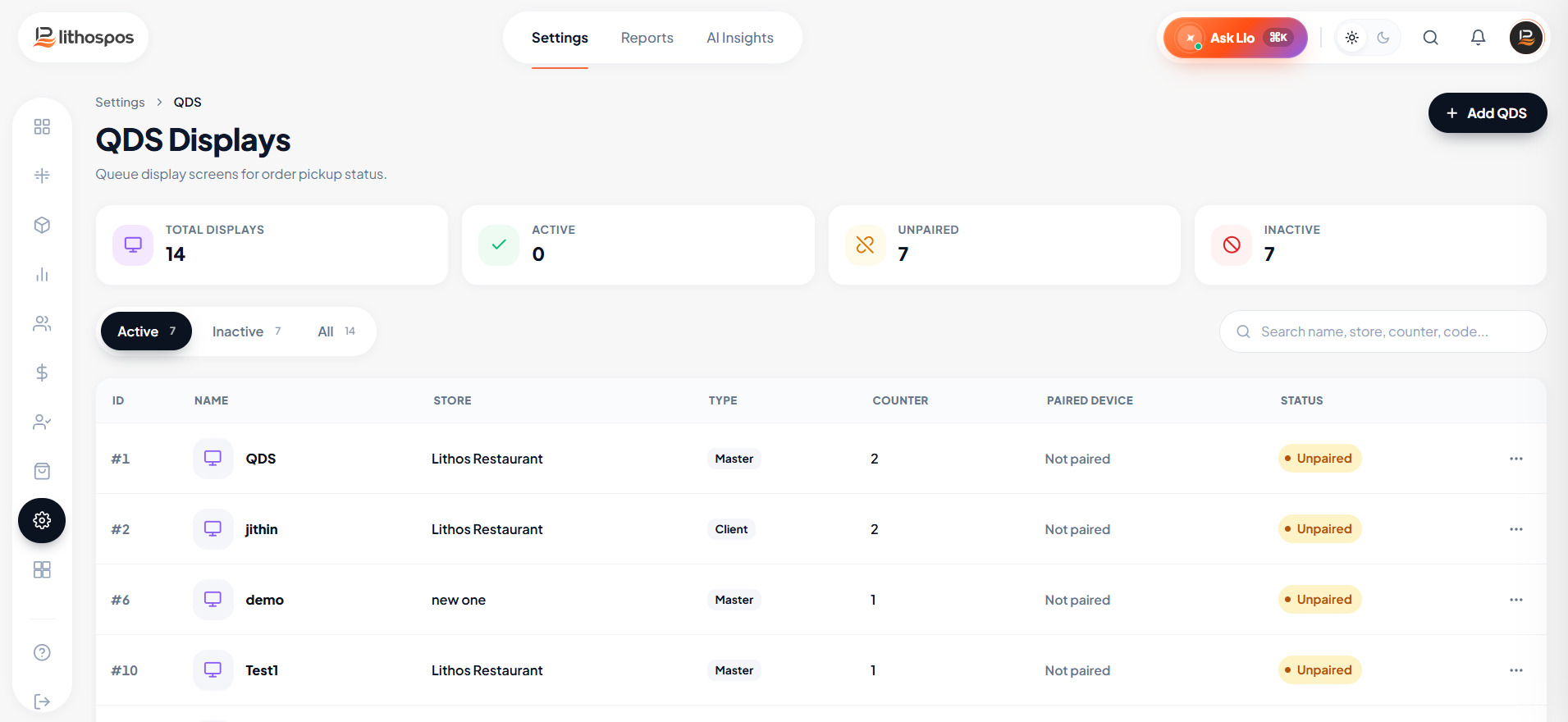 qds list