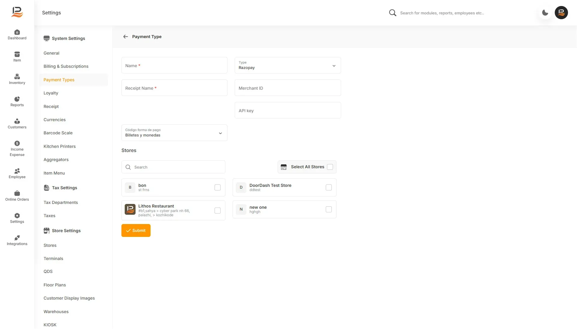 add new payment