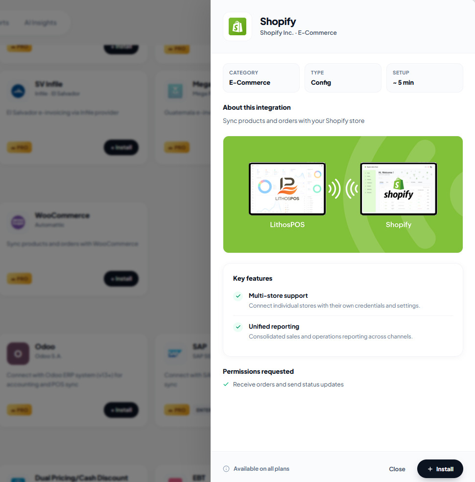 shopify install