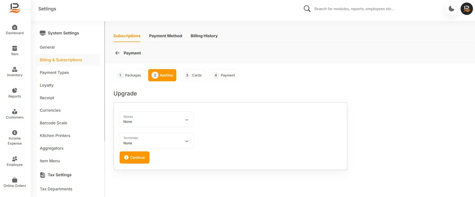 subscription data