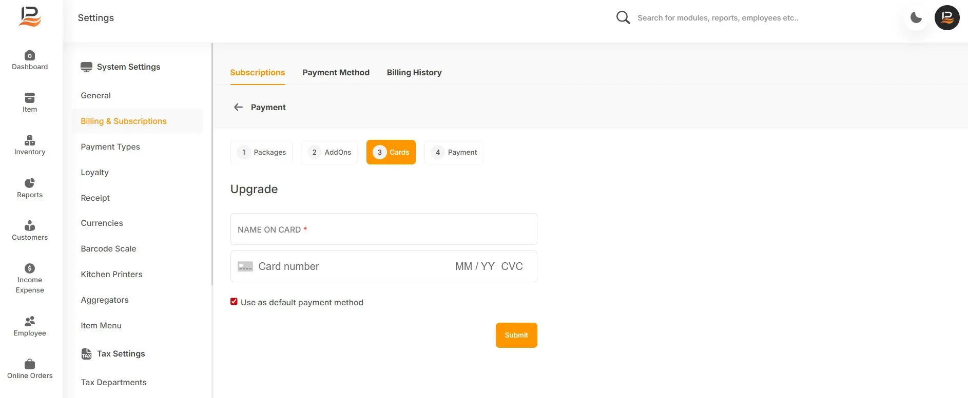 subscription detail