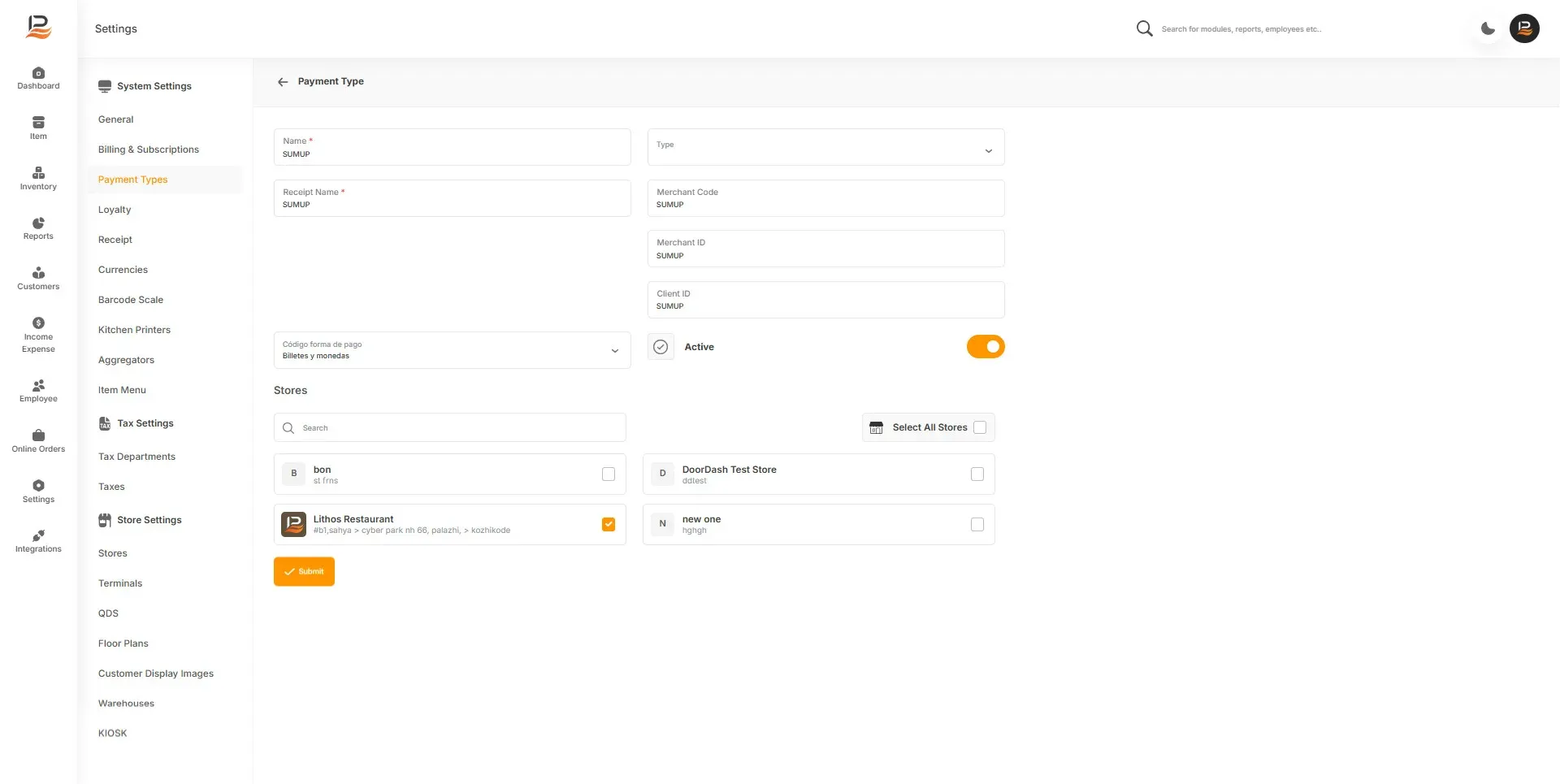 new payment view