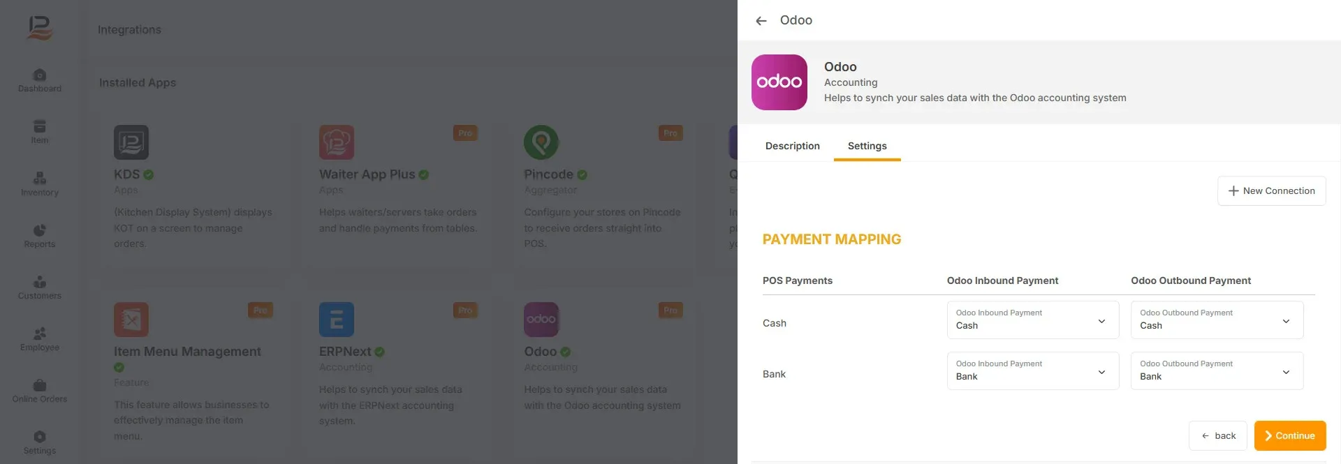 payment mapping