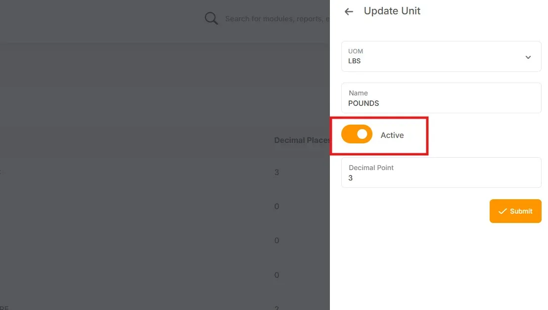 toggle select unit