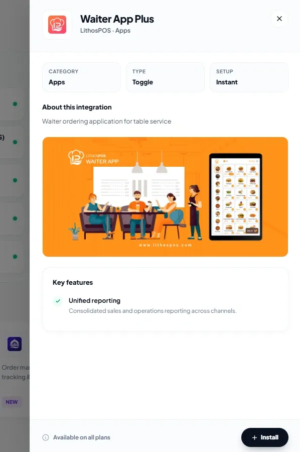 waiter app plus