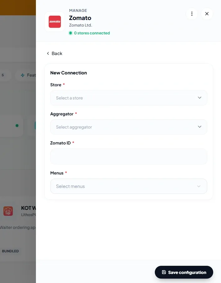 connect zomato