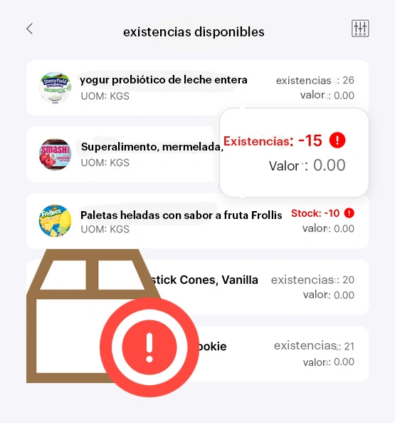 monitoreo de inventario