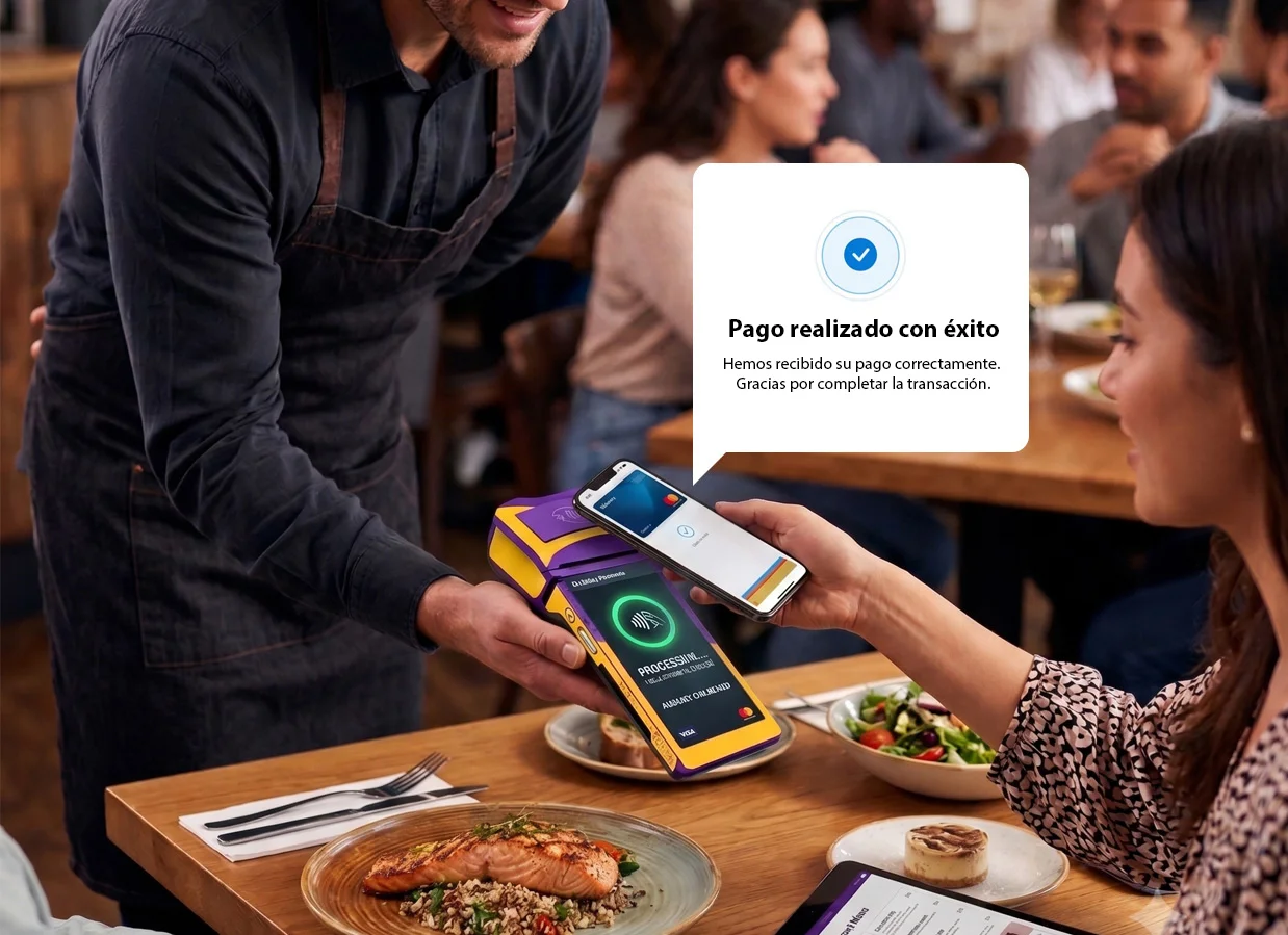 toma de pedidos en la mesa